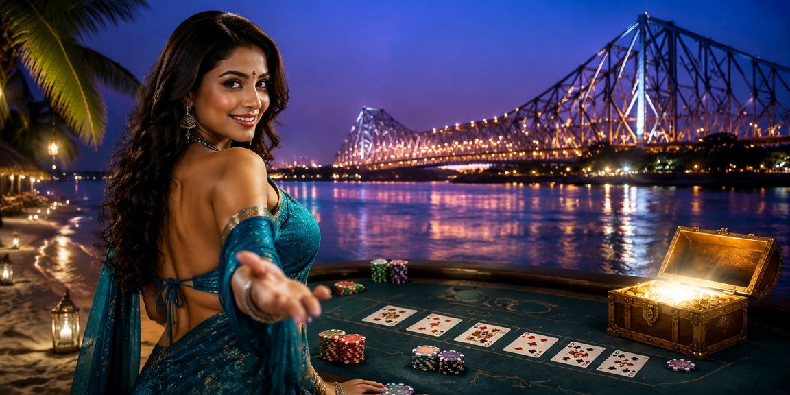 Indian woman playing Andar Bahar card game on mobile